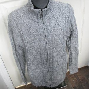 Lands' End Women’s Cable Front Zipper Knit Cardigan, never worn, NWOT